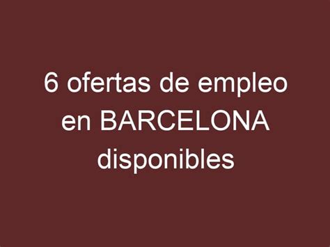 inneria barcelona|Trabajos inneria en Barcelona Crear alertas